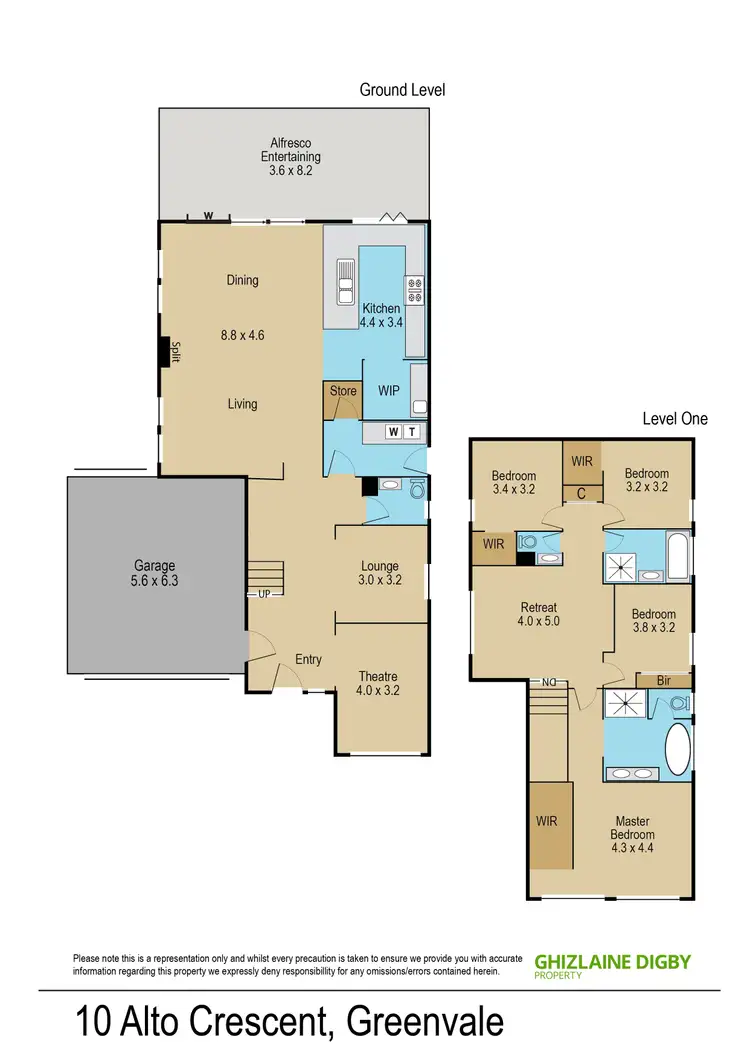 Floorplan of Homely house listing, 10 Alto Crescent, Greenvale VIC 3059