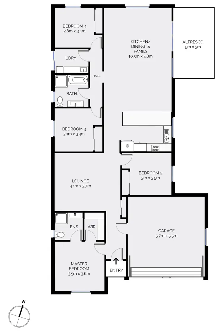 Floorplan of Homely house listing, 10 Fairleigh Place, Kelso NSW 2795