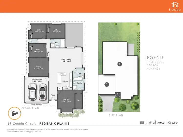 Floorplan of Homely house listing, 18 Cobbin Circuit, Redbank Plains QLD 4301