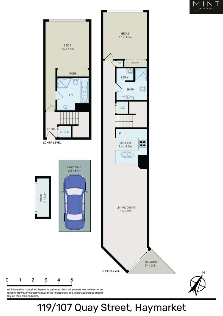 Floorplan of Homely apartment listing, 119/107 Quay Street, Haymarket NSW 2000