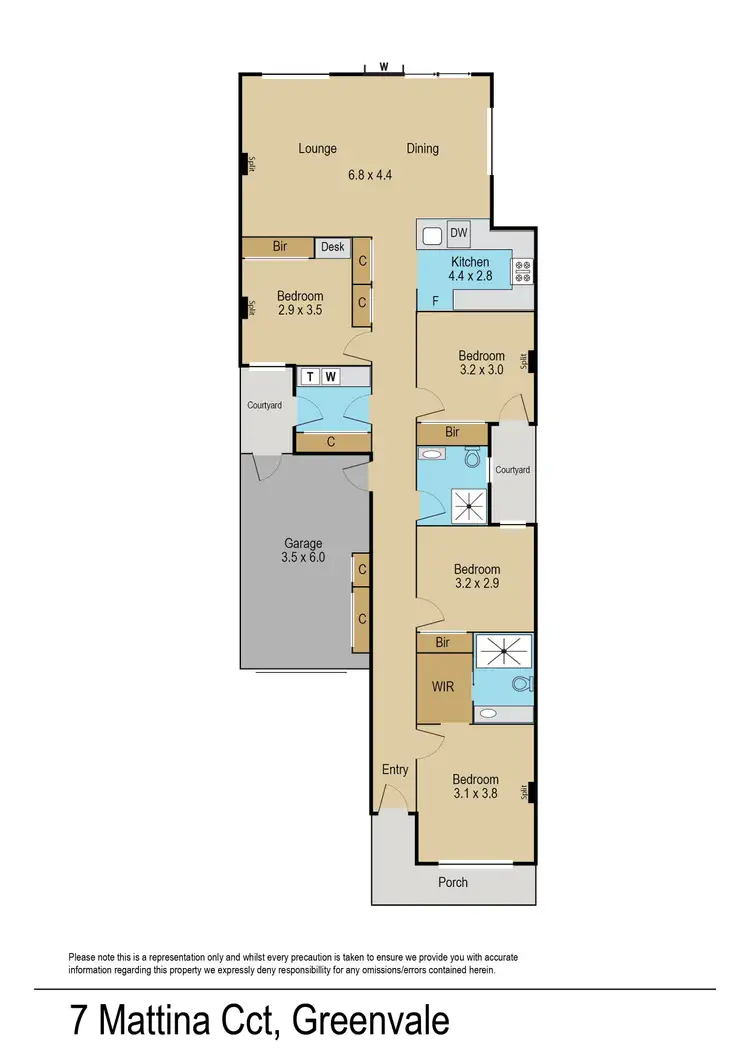 Floorplan of Homely house listing, 7 Mattina Circuit, Greenvale VIC 3059