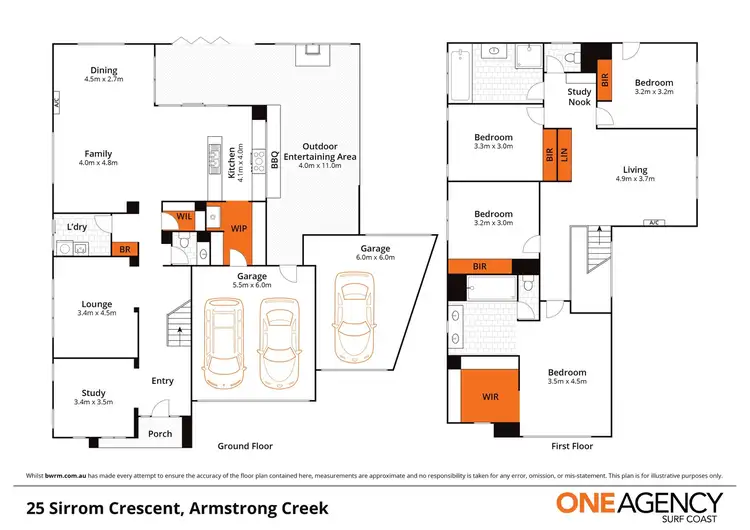 Floorplan of Homely house listing, 25 Sirrom Crescent, Armstrong Creek VIC 3217