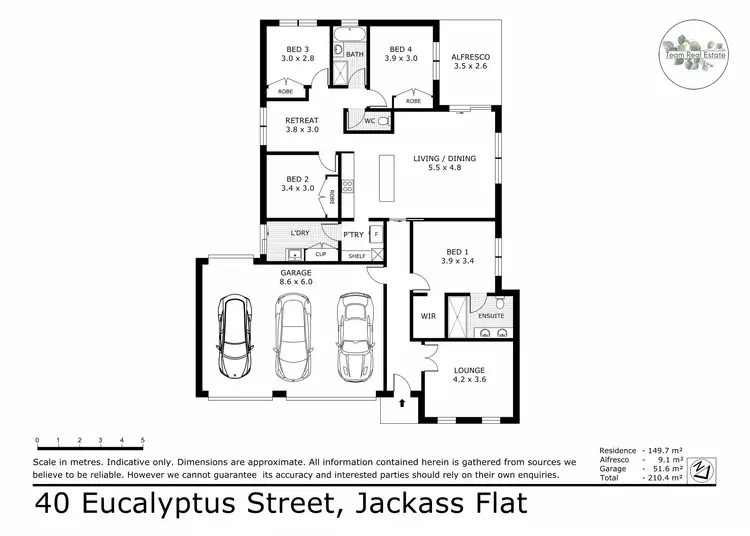 Floorplan of Homely house listing, 40 Eucalyptus Street, Jackass Flat VIC 3556