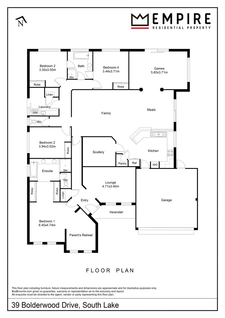 Floorplan of Homely house listing, 39 Bolderwood Drive, South Lake WA 6164