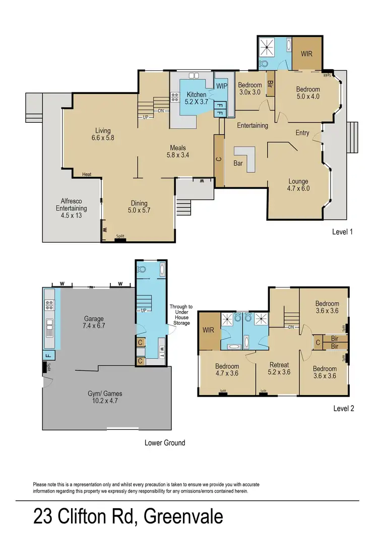 Floorplan of Homely house listing, 23 Clifton Road, Greenvale VIC 3059