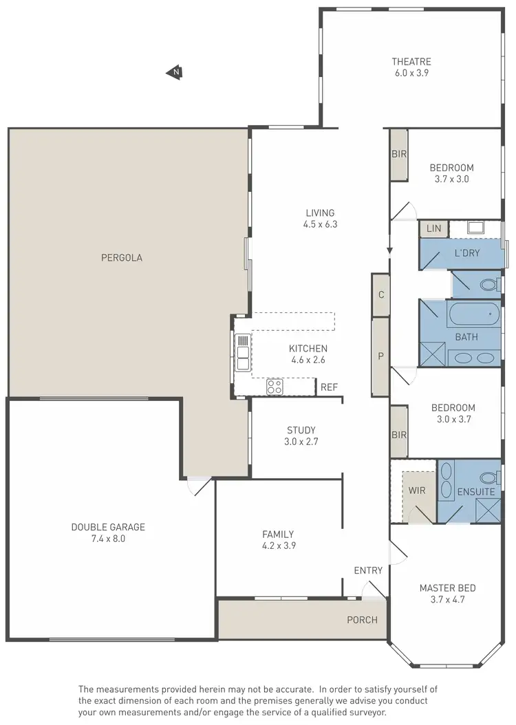 Floorplan of Homely house listing, 6 Cooks Way, Taylors Hill VIC 3037