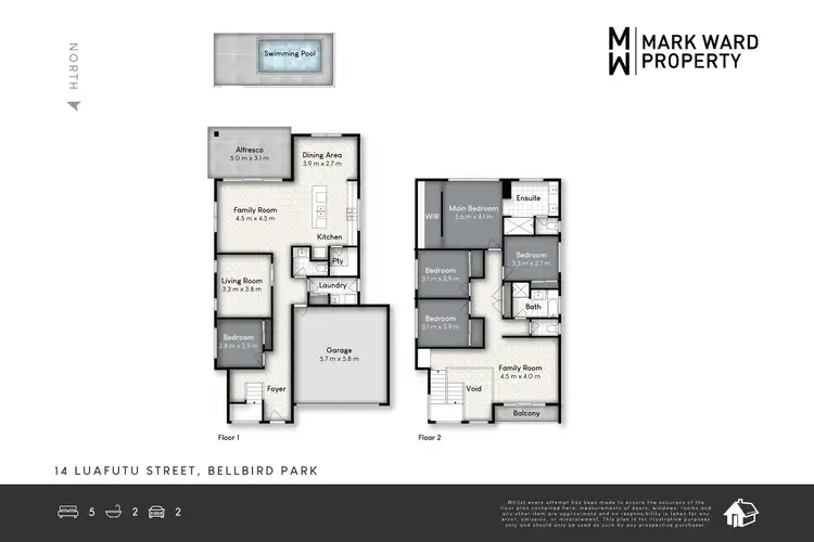 Floorplan of Homely house listing, 14 Luafutu Street, Bellbird Park QLD 4300