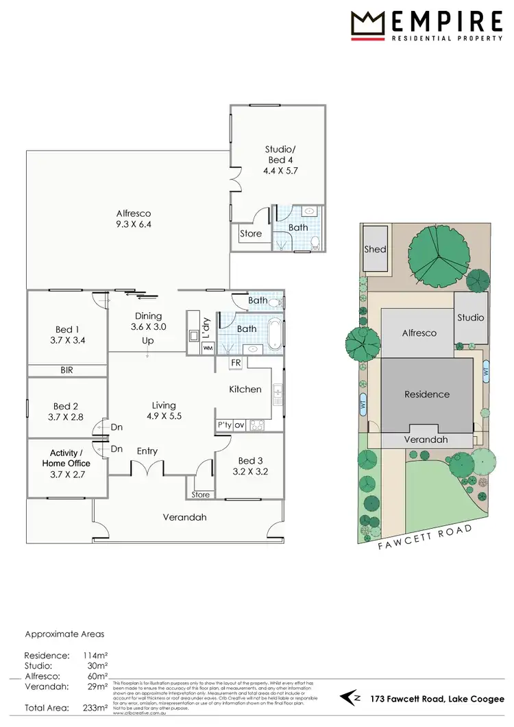 Floorplan of Homely house listing, 173 Fawcett Road, Lake Coogee WA 6166