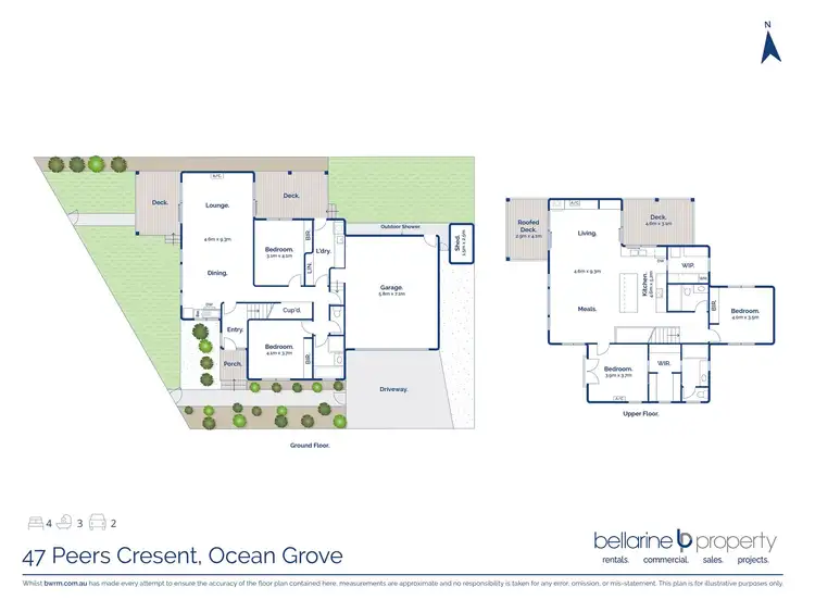 Floorplan of Homely house listing, 47 Peers Crescent, Ocean Grove VIC 3226