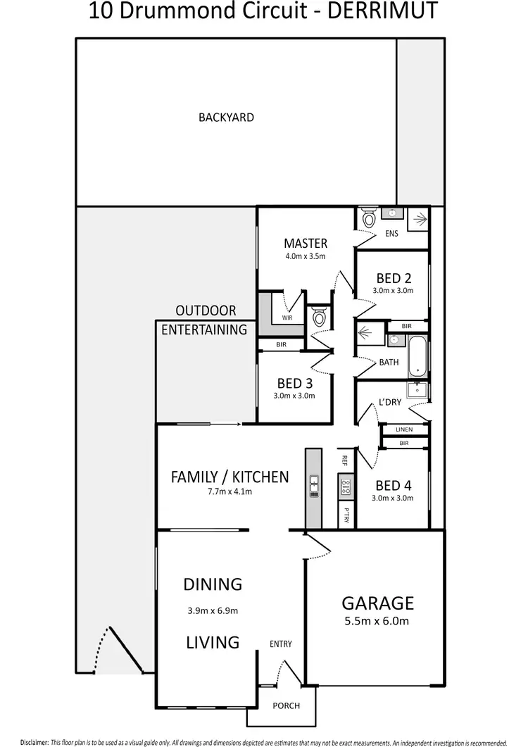 Floorplan of Homely house listing, 10 Drummond Circuit, Derrimut VIC 3026