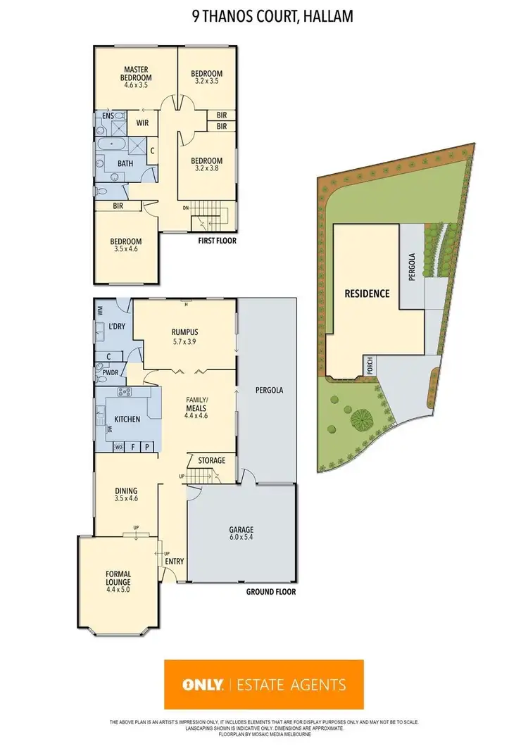 Floorplan of Homely house listing, 9 Thanos Court, Hallam VIC 3803