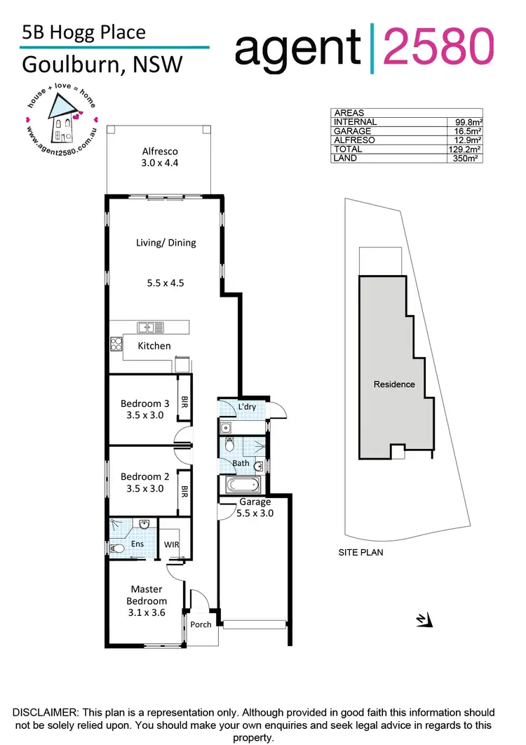 Floorplan of Homely house listing, 5b Hogg Place, Goulburn NSW 2580