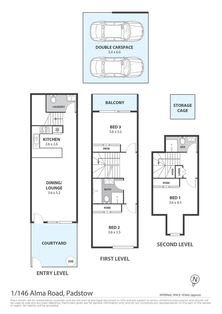 Floorplan of Homely townhouse listing, 1/146 Alma Road, Padstow NSW 2211
