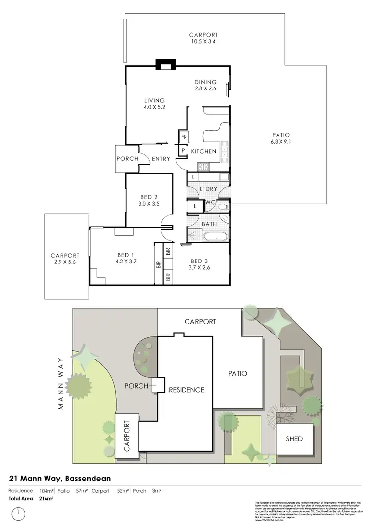 Floorplan of Homely house listing, 21 Mann Way, Bassendean WA 6054