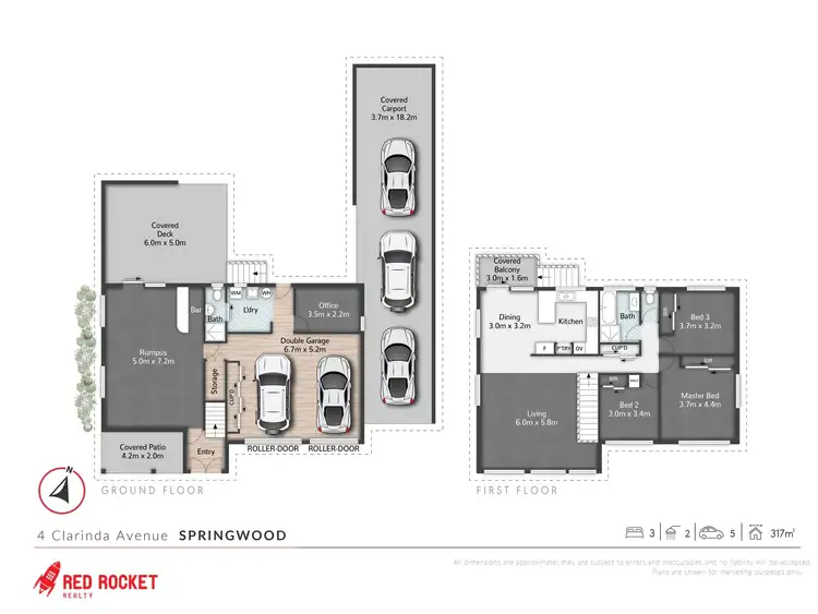 Floorplan of Homely house listing, 4 Clarinda Avenue, Springwood QLD 4127