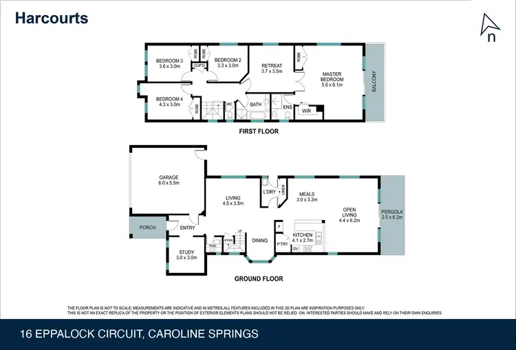 Floorplan of Homely house listing, 16 Eppalock Circuit, Caroline Springs VIC 3023