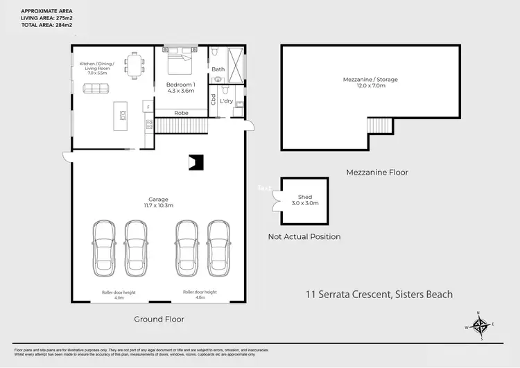 Floorplan of Homely house listing, 11-13 Serrata Crescent, Sisters Beach TAS 7321