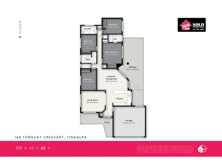 Floorplan of Homely house listing, 188 Torquay Crescent, Tingalpa QLD 4173