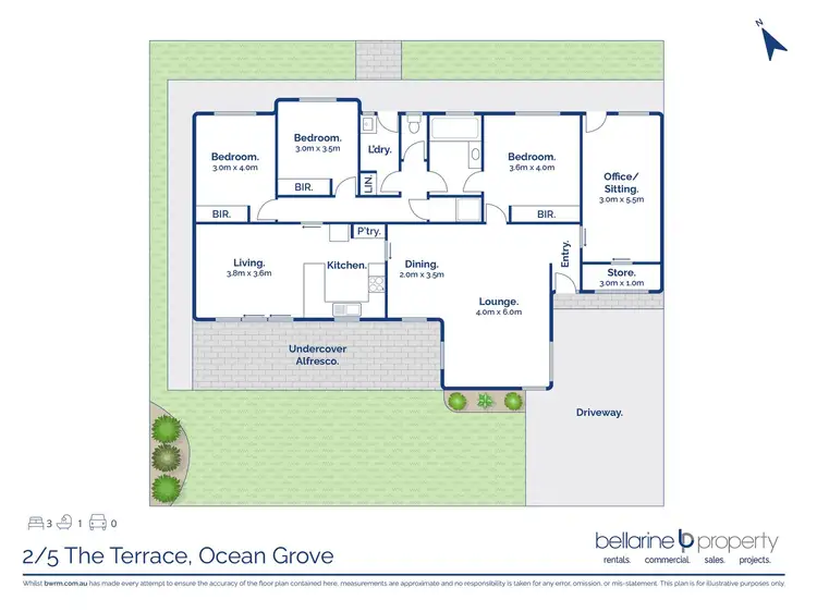 Floorplan of Homely townhouse listing, 2/5 The Terrace, Ocean Grove VIC 3226