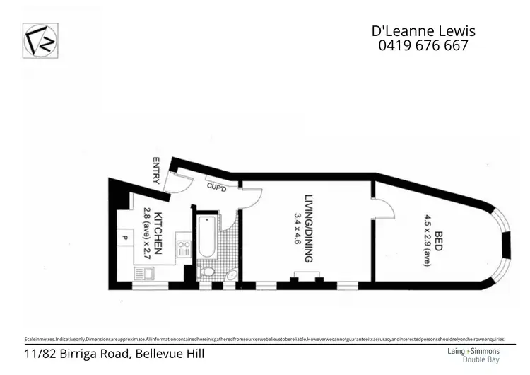 Floorplan of Homely apartment listing, 11/82 Birriga Road, Bellevue Hill NSW 2023
