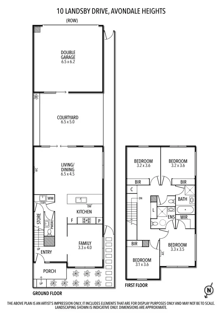 Floorplan of Homely townhouse listing, 10 Landsby Drive, Avondale Heights VIC 3034