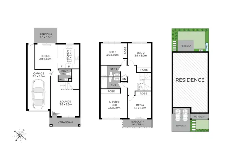 Floorplan of Homely townhouse listing, 31 Gurton Street, Marsden Park NSW 2765