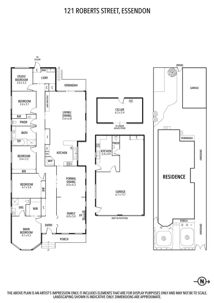 Floorplan of Homely house listing, 121 Roberts Street, Essendon VIC 3040