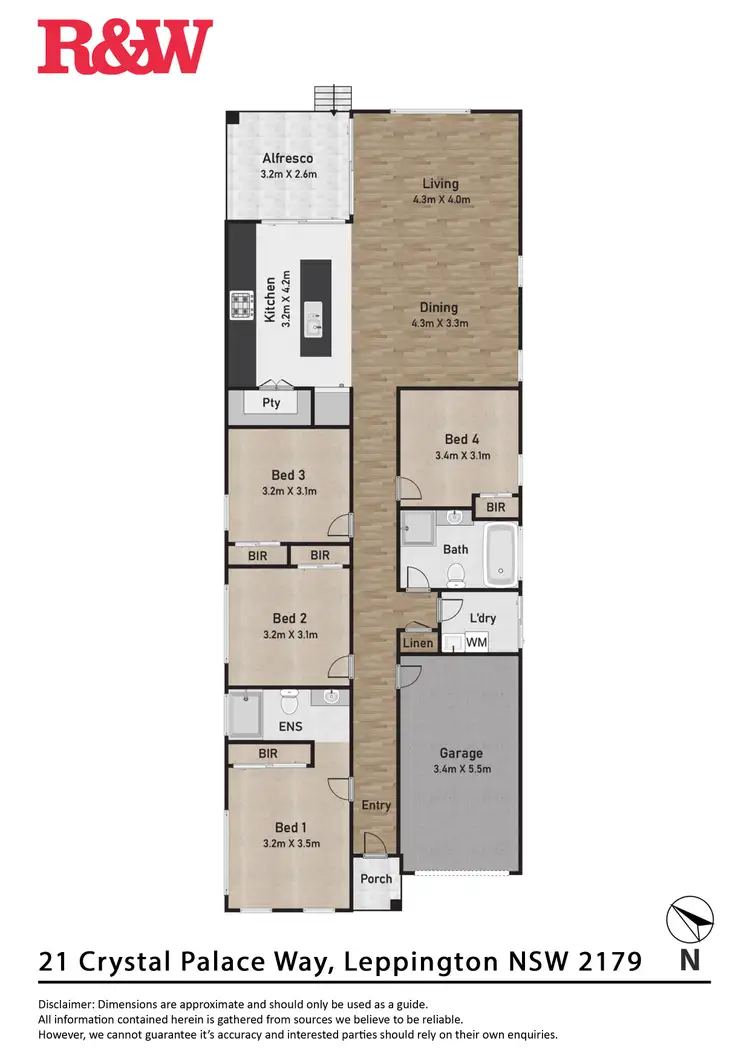 Floorplan of Homely house listing, 21 Crystal Palace Way, Leppington NSW 2179