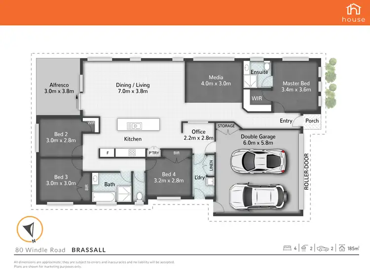 Floorplan of Homely house listing, 80 Windle Road, Brassall QLD 4305