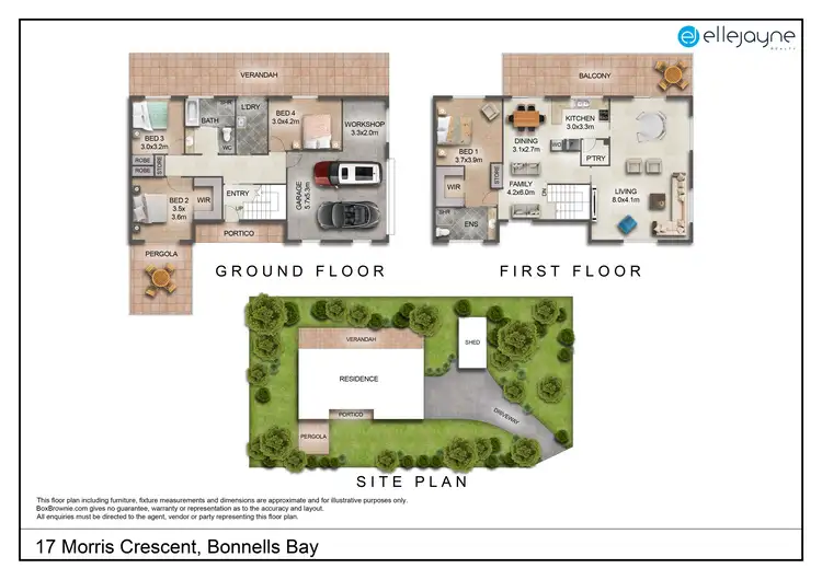 Floorplan of Homely house listing, 17 Morris Crescent, Bonnells Bay NSW 2264