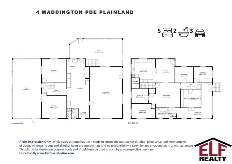 Floorplan of Homely house listing, 4 Waddington Parade, Plainland QLD 4341