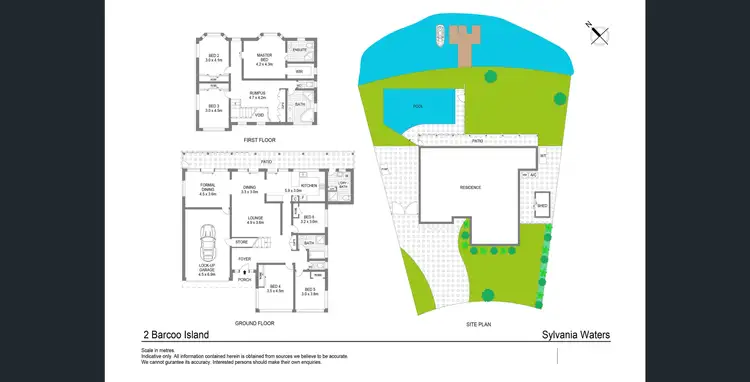 Floorplan of Homely house listing, 2 Barcoo Island, Sylvania Waters NSW 2224