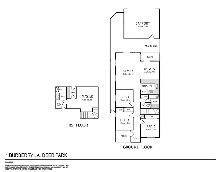 Floorplan of Homely house listing, 1 Burberry Lane, Deer Park VIC 3023