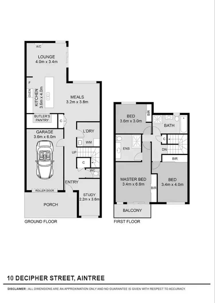 Floorplan of Homely townhouse listing, 10 Decipher Street, Aintree VIC 3336