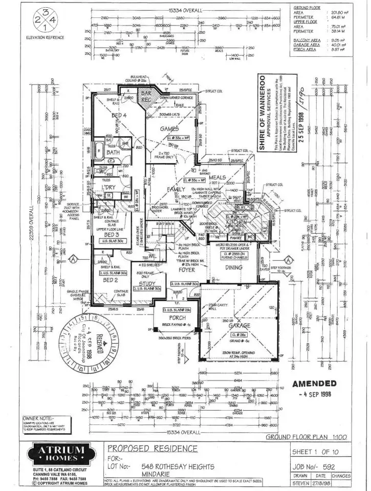 Floorplan of Homely house listing, 122 Rothesay Heights, Mindarie WA 6030