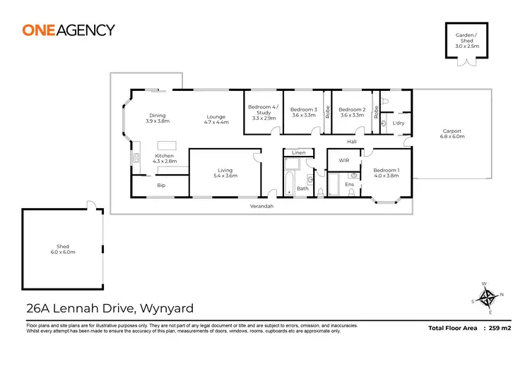 Floorplan of Homely house listing, 26A Lennah Drive, Wynyard TAS 7325