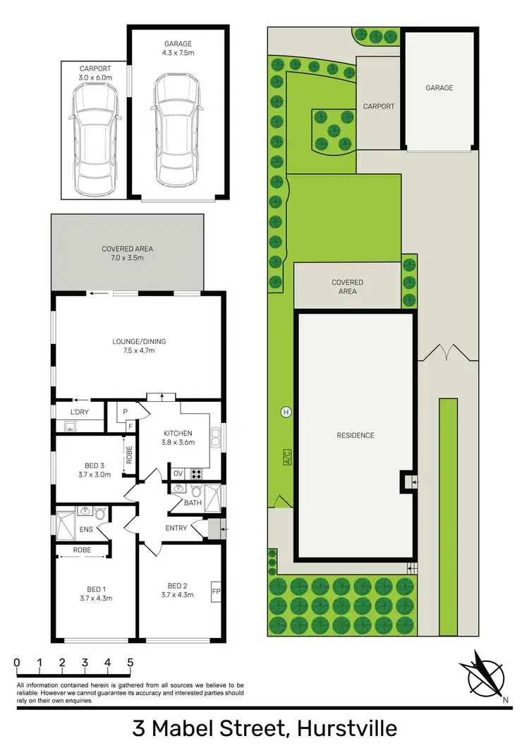 Floorplan of Homely house listing, 3 Mabel Street, Hurstville NSW 2220