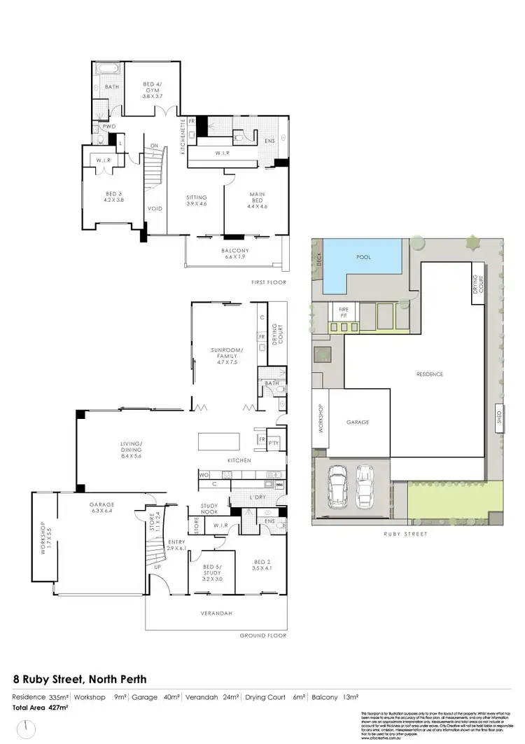 Floorplan of Homely house listing, 8 Ruby Street, North Perth WA 6006