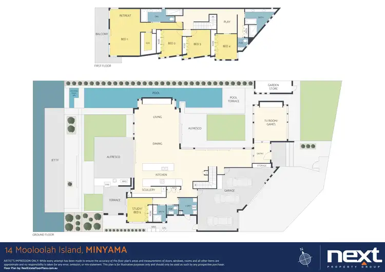 Floorplan of Homely house listing, 14 Mooloolah Island, Minyama QLD 4575