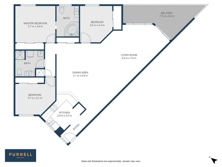 Floorplan of Homely apartment listing, 100/5 Empire Circuit, Forrest ACT 2603