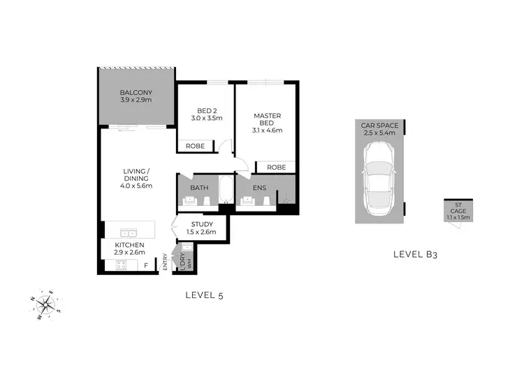 Floorplan of Homely unit listing, 515/100 Fairway Drive, Norwest NSW 2153