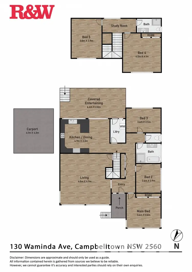 Floorplan of Homely house listing, 130 Waminda Avenue, Campbelltown NSW 2560