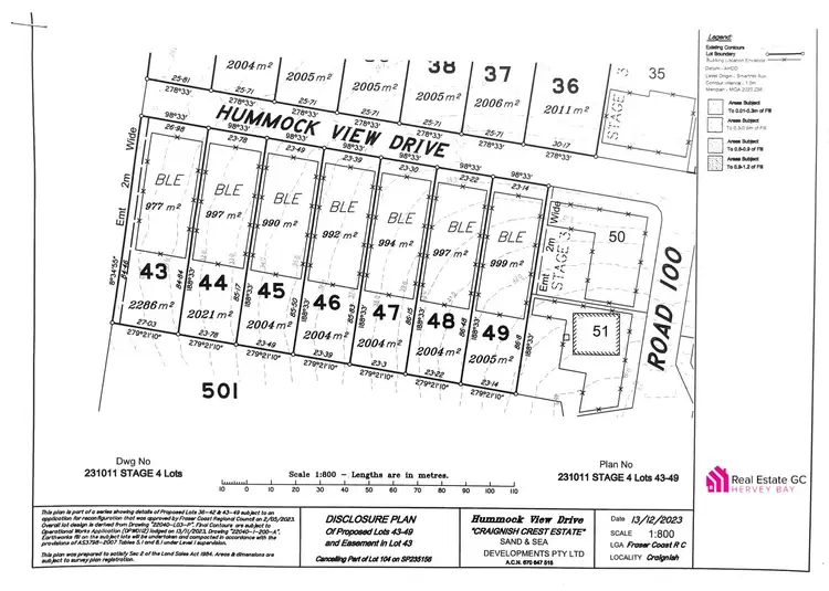 Floorplan of Homely land listing, Lot 46 Hummock View Drive, Craignish QLD 4655