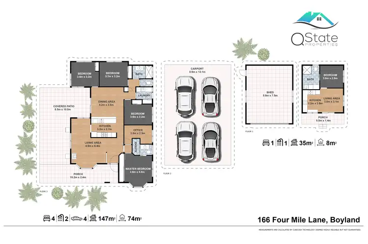 Floorplan of Homely rural property listing, 166 Four Mile Lane, Boyland QLD 4275