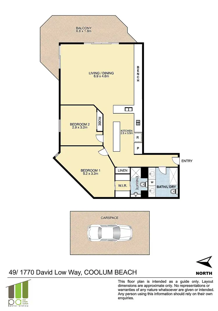 Floorplan of Homely unit listing, 49/1770-1774 David Low Way, Coolum Beach QLD 4573
