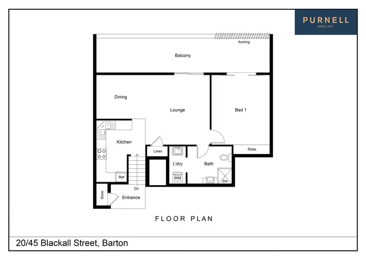 Floorplan of Homely apartment listing, 20/45 Blackall Street, Barton ACT 2600