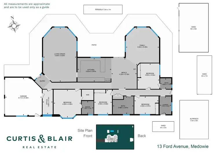 Floorplan of Homely rural property listing, 13 Ford Avenue, Medowie NSW 2318