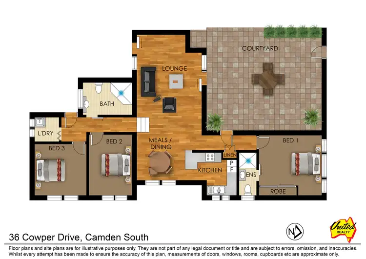 Floorplan of Homely house listing, 36 Cowper Drive, Camden South NSW 2570