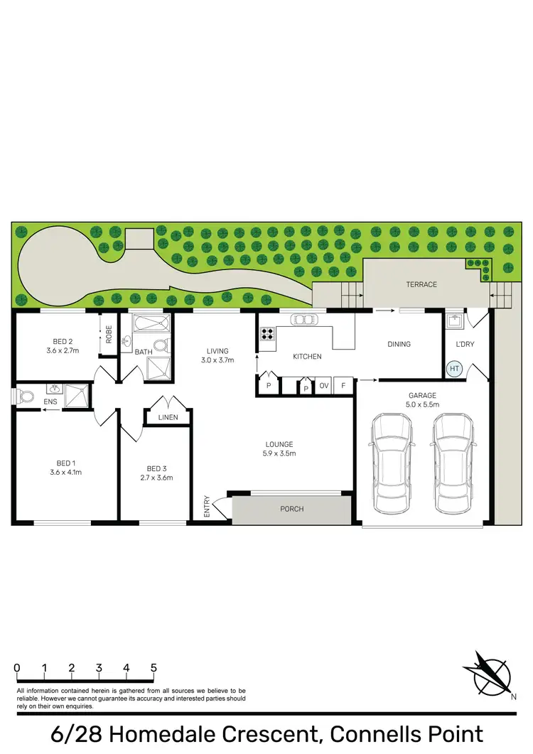 Floorplan of Homely villa listing, 6/28 Homedale Crescent, Connells Point NSW 2221