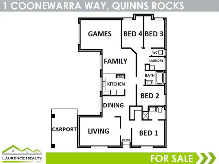 Floorplan of Homely house listing, 1 Coonewarra Way, Quinns Rocks WA 6030